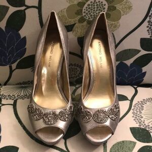 Antonio Melani Silver Stilettos
